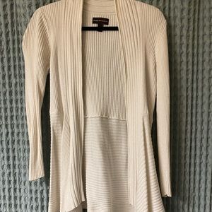 White long cardigan sweater